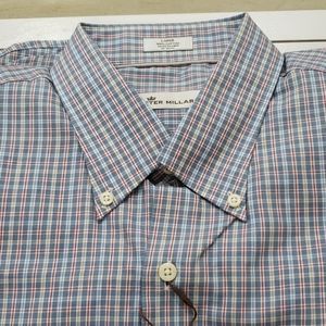 Peter Millar Long sleeve button down  mens shirt